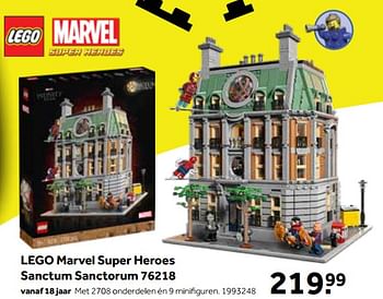 Aanbiedingen Lego marvel super heroes sanctum sanctorum 76218 - Lego - Geldig van 01/10/2022 tot 05/12/2022 bij Intertoys