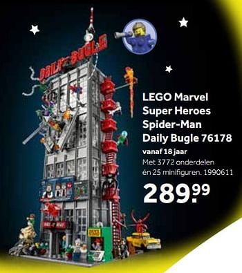 Aanbiedingen Lego marvel super heroes spider-man daily bugle 76178 - Lego - Geldig van 01/10/2022 tot 05/12/2022 bij Intertoys