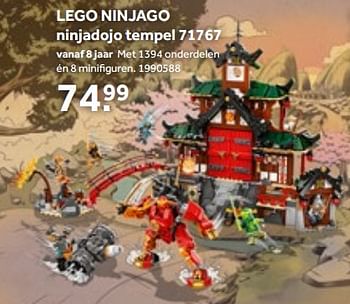 Aanbiedingen Lego ninjago ninjadojo tempel 71767 - Lego - Geldig van 01/10/2022 tot 05/12/2022 bij Intertoys