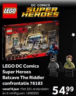 Aanbiedingen Lego dc comics super heroes batcave the riddler confrontatie 76183 - Lego - Geldig van 01/10/2022 tot 05/12/2022 bij Intertoys