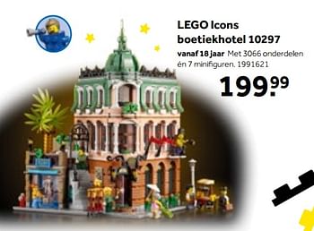 Aanbiedingen Lego icons boetiekhotel 10297 - Lego - Geldig van 01/10/2022 tot 05/12/2022 bij Intertoys