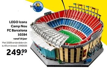 Aanbiedingen Lego icons camp nou fc barcelona 10284 - Lego - Geldig van 01/10/2022 tot 05/12/2022 bij Intertoys