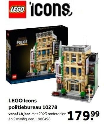 Aanbiedingen Lego icons politiebureau 10278 - Lego - Geldig van 01/10/2022 tot 05/12/2022 bij Intertoys