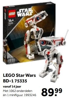 Aanbiedingen Lego star wars bd-1 75335 - Lego - Geldig van 01/10/2022 tot 05/12/2022 bij Intertoys