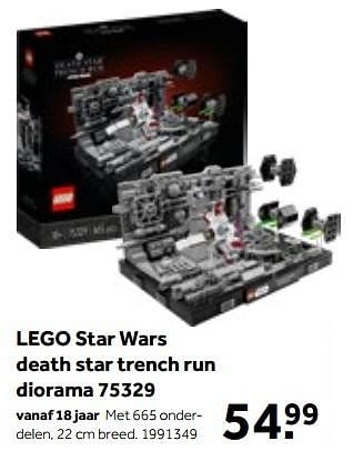 Aanbiedingen Lego star wars death star trench run diorama 75329 - Lego - Geldig van 01/10/2022 tot 05/12/2022 bij Intertoys