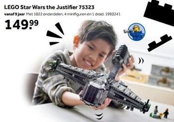 Aanbiedingen Lego star wars the justifier 75323 - Lego - Geldig van 01/10/2022 tot 05/12/2022 bij Intertoys