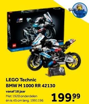 Aanbiedingen Lego technic bmw m 1000 rr 42130 - Lego - Geldig van 01/10/2022 tot 05/12/2022 bij Intertoys