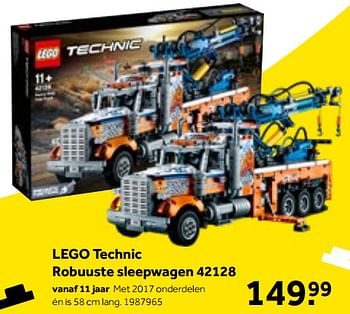 Aanbiedingen Lego technic robuuste sleepwagen 42128 - Lego - Geldig van 01/10/2022 tot 05/12/2022 bij Intertoys