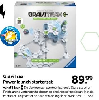 Aanbiedingen Gravitrax power launch starterset - Ravensburger - Geldig van 01/10/2022 tot 05/12/2022 bij Intertoys