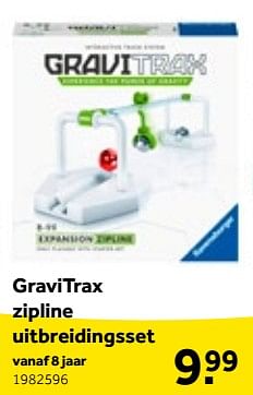 Aanbiedingen Gravitrax zipline uitbreidingsset - Ravensburger - Geldig van 01/10/2022 tot 05/12/2022 bij Intertoys