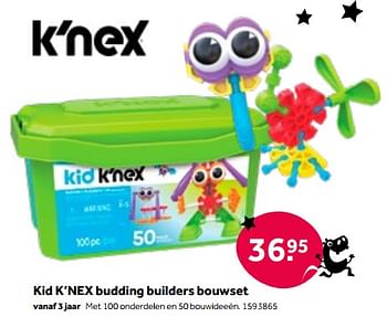 Aanbiedingen Kid k’nex budding builders bouwset - K'Nex - Geldig van 01/10/2022 tot 05/12/2022 bij Intertoys