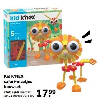 Aanbiedingen Kid k’nex safari-maatjes bouwset - K'Nex - Geldig van 01/10/2022 tot 05/12/2022 bij Intertoys