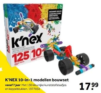 Aanbiedingen K’nex 10-in-1 modellen bouwset - K'Nex - Geldig van 01/10/2022 tot 05/12/2022 bij Intertoys