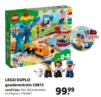 Aanbiedingen Lego duplo goederentrein 10875 - Lego - Geldig van 01/10/2022 tot 05/12/2022 bij Intertoys