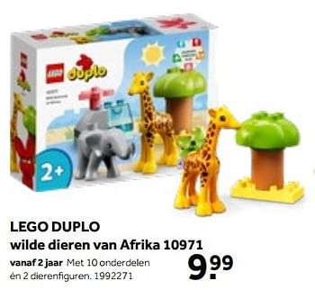 Aanbiedingen Lego duplo wilde dieren van afrika 10971 - Lego - Geldig van 01/10/2022 tot 05/12/2022 bij Intertoys