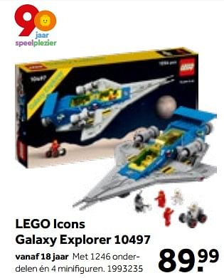 Aanbiedingen Lego icons galaxy explorer 10497 - Lego - Geldig van 01/10/2022 tot 05/12/2022 bij Intertoys