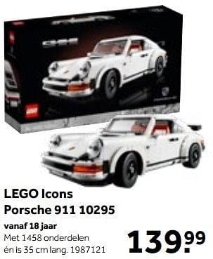 Aanbiedingen Lego icons porsche 911 10295 - Lego - Geldig van 01/10/2022 tot 05/12/2022 bij Intertoys