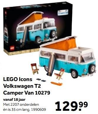 Aanbiedingen Lego icons volkswagen t2 camper van 10279 - Lego - Geldig van 01/10/2022 tot 05/12/2022 bij Intertoys