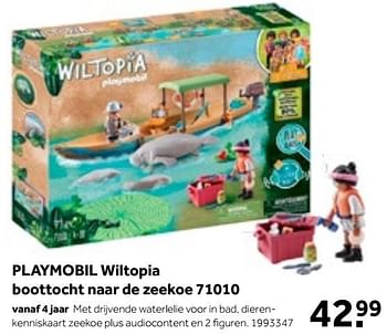 Aanbiedingen Playmobil wiltopia boottocht naar de zeekoe 71010 - Playmobil - Geldig van 01/10/2022 tot 05/12/2022 bij Intertoys