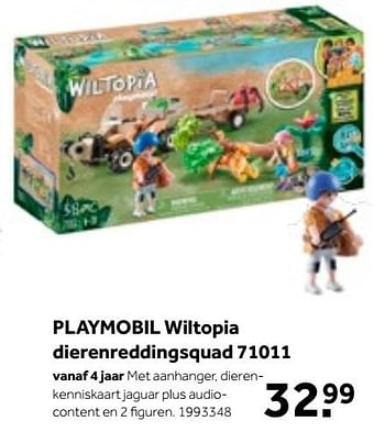 Aanbiedingen Playmobil wiltopia dierenreddingsquad 71011 - Playmobil - Geldig van 01/10/2022 tot 05/12/2022 bij Intertoys