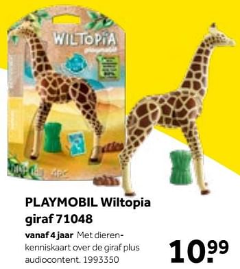 Aanbiedingen Playmobil wiltopia giraf 71048 - Playmobil - Geldig van 01/10/2022 tot 05/12/2022 bij Intertoys