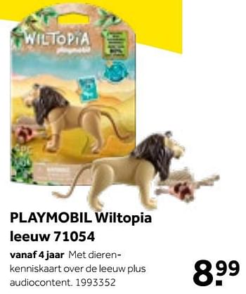 Aanbiedingen Playmobil wiltopia leeuw 71054 - Playmobil - Geldig van 01/10/2022 tot 05/12/2022 bij Intertoys