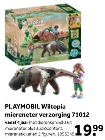 Aanbiedingen Playmobil wiltopia miereneter verzorging 71012 - Playmobil - Geldig van 01/10/2022 tot 05/12/2022 bij Intertoys