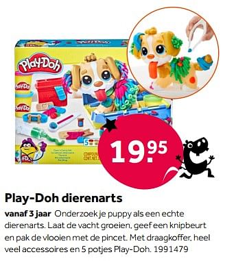 Aanbiedingen Play-doh dierenarts - Play-Doh - Geldig van 01/10/2022 tot 05/12/2022 bij Intertoys