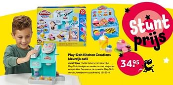 Aanbiedingen Play-doh kitchen creations kleurrijk café - Play-Doh - Geldig van 01/10/2022 tot 05/12/2022 bij Intertoys