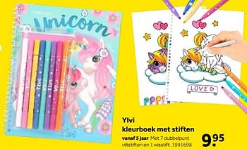 Aanbiedingen Ylvi kleurboek met stiften - Ylvi en de Minimoomis - Geldig van 01/10/2022 tot 05/12/2022 bij Intertoys