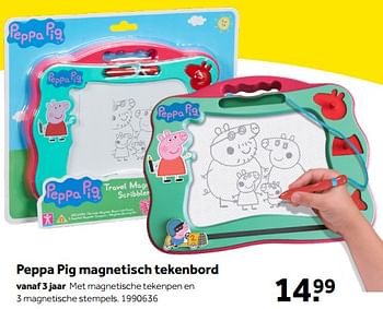 Aanbiedingen Peppa pig magnetisch tekenbord - Peppa  Pig - Geldig van 01/10/2022 tot 05/12/2022 bij Intertoys