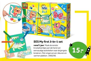 Aanbiedingen Ses my first 3-in-1 set - SES - Geldig van 01/10/2022 tot 05/12/2022 bij Intertoys