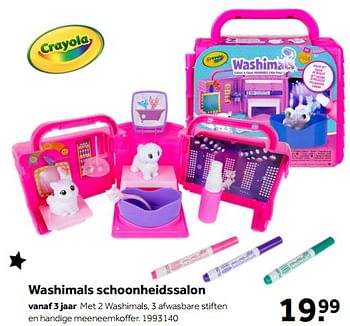 Aanbiedingen Washimals schoonheidssalon - Crayola - Geldig van 01/10/2022 tot 05/12/2022 bij Intertoys