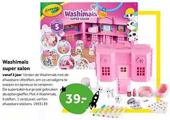 Aanbiedingen Washimals super salon - Crayola - Geldig van 01/10/2022 tot 05/12/2022 bij Intertoys