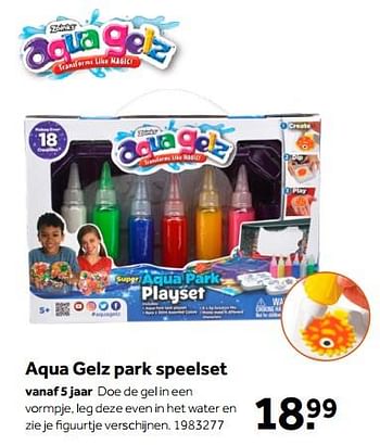 Aanbiedingen Aqua gelz park speelset - Aqua Gelz - Geldig van 01/10/2022 tot 05/12/2022 bij Intertoys