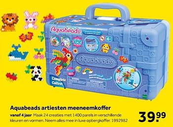 Aanbiedingen Aquabeads artiesten meeneemkoffer - Aquabeads - Geldig van 01/10/2022 tot 05/12/2022 bij Intertoys