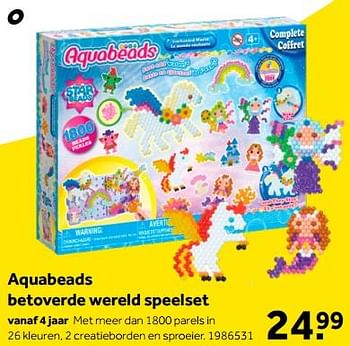 Aanbiedingen Aquabeads betoverde wereld speelset - Aquabeads - Geldig van 01/10/2022 tot 05/12/2022 bij Intertoys