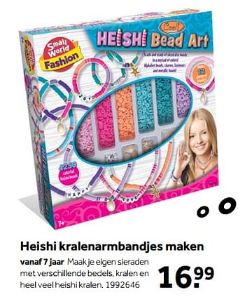 Aanbiedingen Heishi kralenarmbandjes maken - Small World Creative - Geldig van 01/10/2022 tot 05/12/2022 bij Intertoys