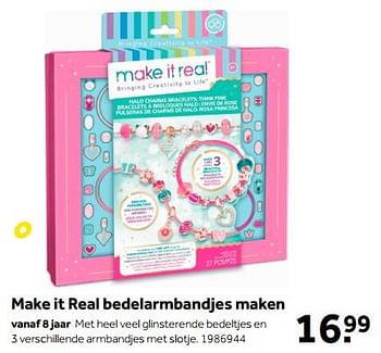 Aanbiedingen Make it real bedelarmbandjes maken - Make it Real - Geldig van 01/10/2022 tot 05/12/2022 bij Intertoys