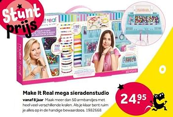 Aanbiedingen Make it real mega sieradenstudio - Make it Real - Geldig van 01/10/2022 tot 05/12/2022 bij Intertoys