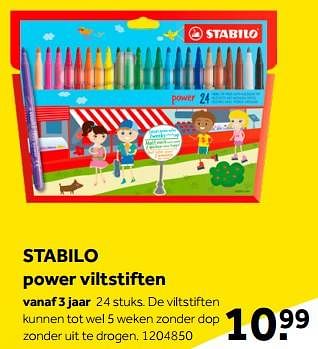 Aanbiedingen Stabilo power viltstiften - Stabilo - Geldig van 01/10/2022 tot 05/12/2022 bij Intertoys