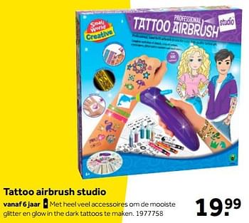 Aanbiedingen Tattoo airbrush studio - Small World Creative - Geldig van 01/10/2022 tot 05/12/2022 bij Intertoys