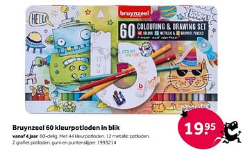 Aanbiedingen Bruynzeel 60 kleurpotloden - Bruynzeel - Geldig van 01/10/2022 tot 05/12/2022 bij Intertoys