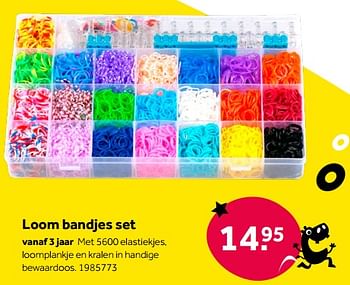 Aanbiedingen Loom bandjes set - Huismerk - Intertoys - Geldig van 01/10/2022 tot 05/12/2022 bij Intertoys