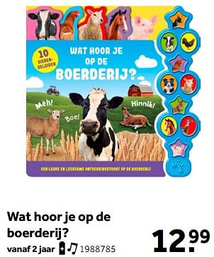 Aanbiedingen Wat hoor je op de boerderij? - Huismerk - Intertoys - Geldig van 01/10/2022 tot 05/12/2022 bij Intertoys