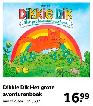 Aanbiedingen Dikkie dik het grote avonturenboek - Huismerk - Intertoys - Geldig van 01/10/2022 tot 05/12/2022 bij Intertoys