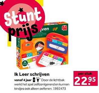 Aanbiedingen Ik leer schrijven - Jumbo - Geldig van 01/10/2022 tot 05/12/2022 bij Intertoys