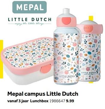 Aanbiedingen Mepal campus little dutch lunchbox - Mepal - Geldig van 01/10/2022 tot 05/12/2022 bij Intertoys