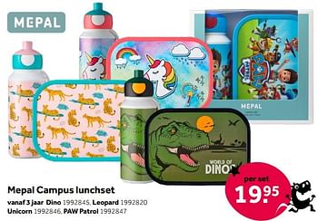 Aanbiedingen Mepal campus lunchset - Mepal - Geldig van 01/10/2022 tot 05/12/2022 bij Intertoys