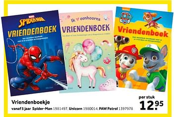 Aanbiedingen Vriendenboekje - Huismerk - Intertoys - Geldig van 01/10/2022 tot 05/12/2022 bij Intertoys